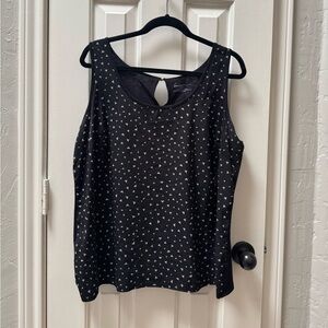 Lane Bryant 18/20 Tank, Black with Gold Triangles